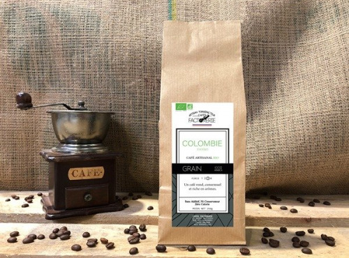 Cafés Factorerie - Café Colombie Excelso Bio GRAIN - 1kg