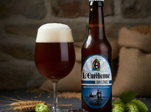 Bière L’Eurélienne – Brasserie de Chandres - 6 X BIERES BRUNE L'Eurélienne 33CL