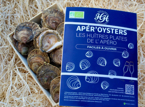 Huîtres Henry - 24 APEROYSTERS Huitres plates belons BIO Petites
