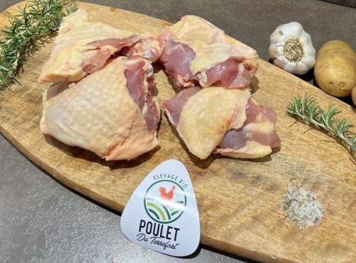 Charcuterie Commenges - [Précommande] 4 Hauts de Cuisses de Poulet Fermier BIO - 850gr