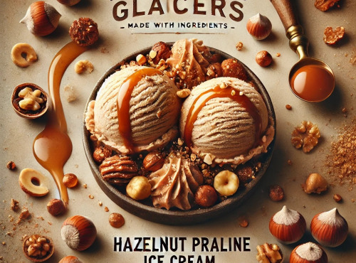 Les Garçons Glaciers - Pot Crème Glacée Praliné noisette 500ml