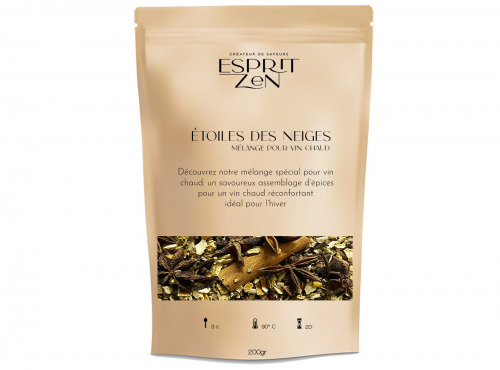 Esprit Zen - Spécial Vin Chaud Étoile des Neiges - Sachet zip 200g