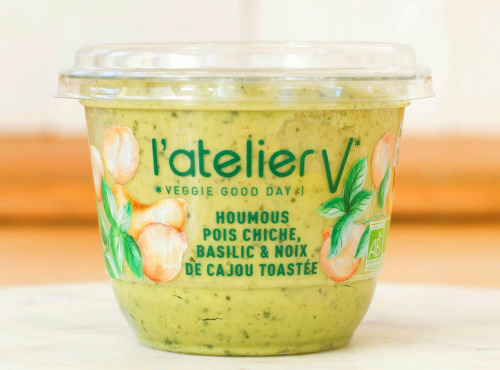 L'Atelier V* - Houmous de pois chiche, basilic & noix de cajou toastée