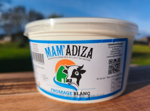 Mam'Adiza - Fromage blanc nature 500g