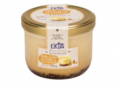 Bastidarra - Ekia - OEUFS AU LAIT VANILLE SUR LIT DE CARAMEL 400G