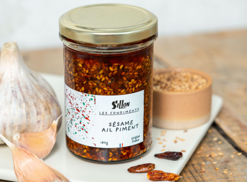 Sillon Conserverie - Ail, Sésames, Piment (piment2/10) 180g