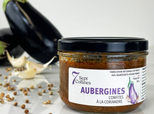 Sept Collines - Tartinable apéritif - Aubergines Confites À La Coriandre 200 g