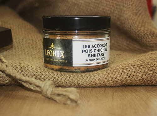Leohia - Les Accords Pois Chiche, Shiitake & Noix de Cajou 190g