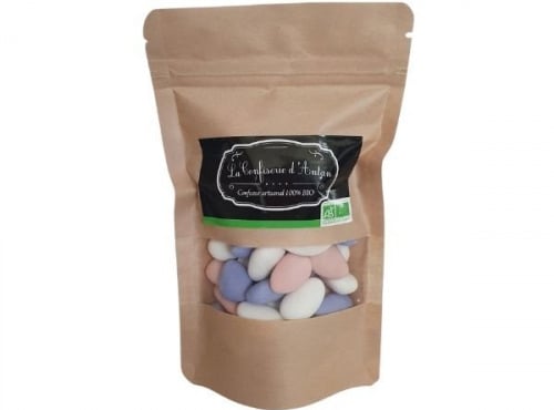 La confiserie d’antan 100% bio - Dragées 40% d'amandes assortiments - 180 gr