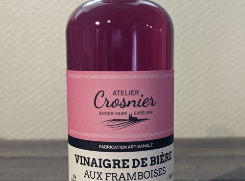 L'Eurélienne - Brasserie de Chandres - Vinaigre de bière L'Eurélienne aux framboises 20cl- Atelier Crosnier