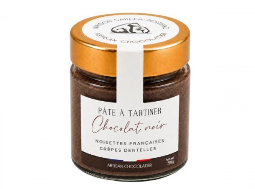 Maison Sailler Berthaz - Pâte à tartiner chocolat noir noisettes & crêpes dentelles