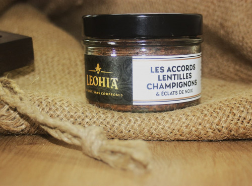 Leohia - Les Accords Lentilles, Champignons & Eclats de Noix 190g
