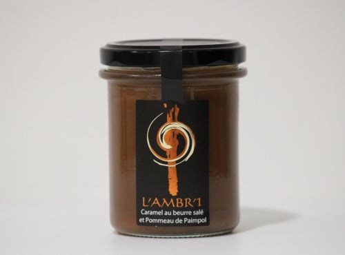 L'AMBR'1 Caramels et Gourmandises - Crème de Caramel au Pommeau - Pot de 220g