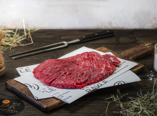 Maison BAYLE - Champions du Monde de boucherie 2016 - Bavette EPAISSE - 1 tranche de 300g - Boeuf AOP FIn Gras du Mézenc