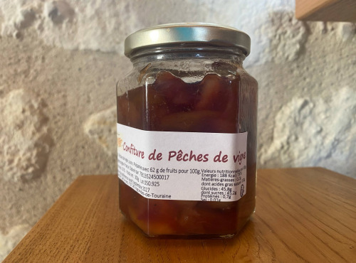 Des Poules et des Vignes à Bourgueil - Confiture de Pêches de Vignes