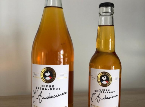 Ferme du Gros Caillou - L'Audacieux (cidre extra brut) - 12 bouteilles - 33cl
