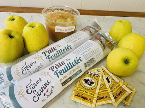 Ferme Sereine en Périgord - Kit - 2 Tartes aux Pommes - Pâtes Feuilletées