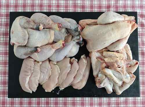 Ferme des Hautes Granges - Colis "petite tribu" 100% volailles (4 personnes)