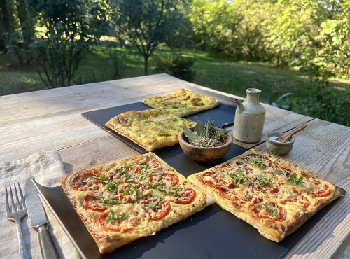 Ferme Sereine en Périgord - Duo CARRÉ² de TartéFine Tomate (crème, moutarde, tomates)