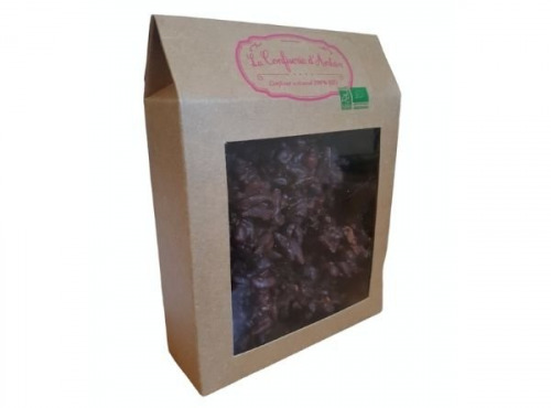 La confiserie d’antan 100% bio - Boite kraft crunch choco assortiments - 170 gr
