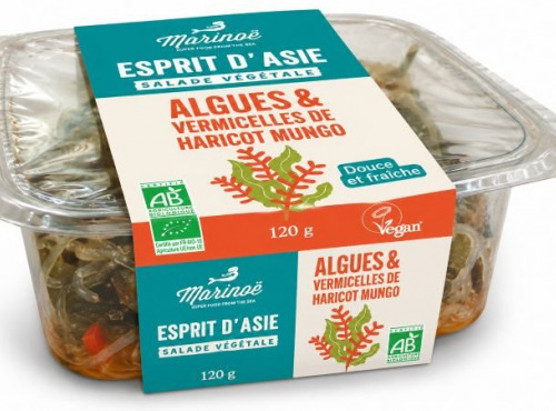 Marinoë - ESPRIT D’ASIE - SALADE VEGETALE : ALGUES ET VERMICELLES DE HARICOT MUNGO BIO