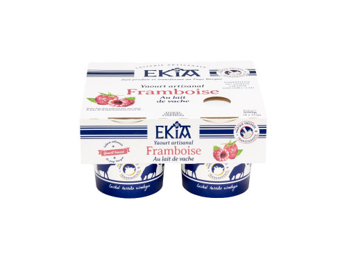 Bastidarra - Ekia - Yaourt Framboise Brassé 4*125 gr