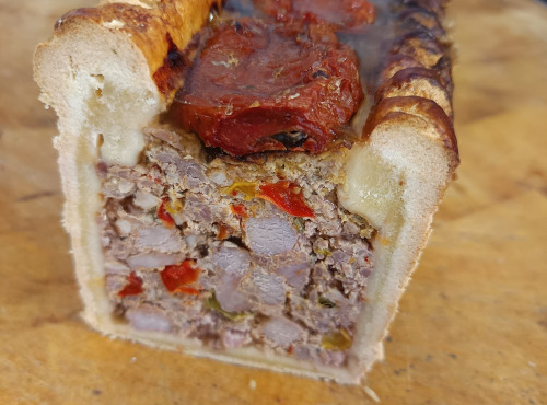 Nature et Régions - Pâté en croûte Boeuf Tomates séchées et poivrons x 4