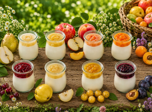 Gaec de l'Elanion - Lot de 16 yaourts mélangé spécial fruit du verger