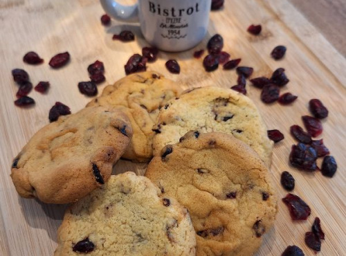 Les Gourmandises de Luline - 15 Cookies aux cranberry sans lactose