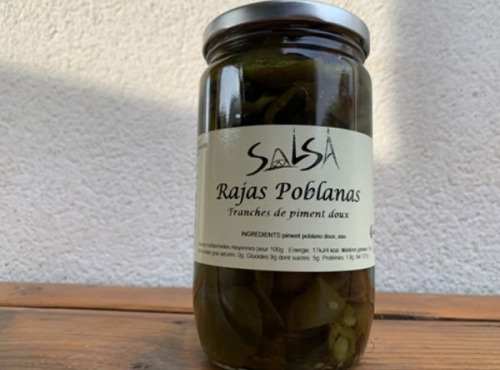 Salsamour - Rajas poblanas non piquante 400g net ( tranches)