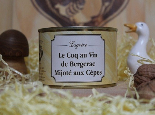 Lagreze Foie Gras - Le Coq au Vin Mijoté aux Cèpes 12x400g