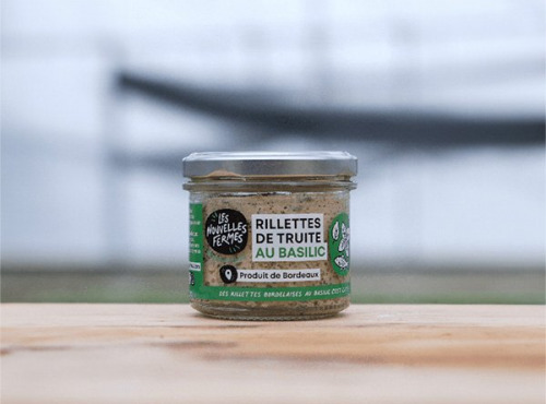 Les Nouvelles Fermes - Rillettes de truite au basilic 90g