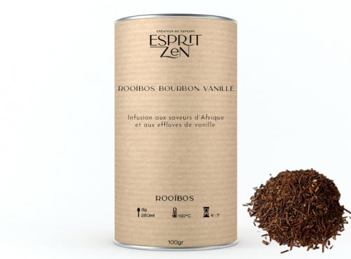 Esprit Zen - Rooïbos "Note Bourbon Vanille" - Boite 100g