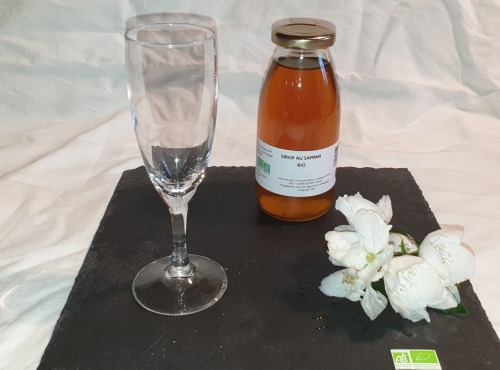 La Ferme du Montet - Sirop de Safran - sucre blanc - Bio - 25cl