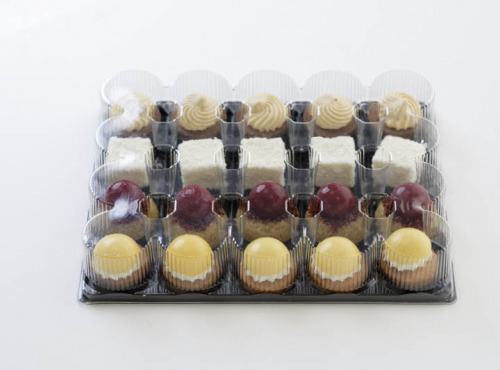 La Boutique Saveurs Cristal - Carton de 6 Plateaux cocktail Pluton - 6x20 bouchées Traiteur sucrées - 4 recettes différentes