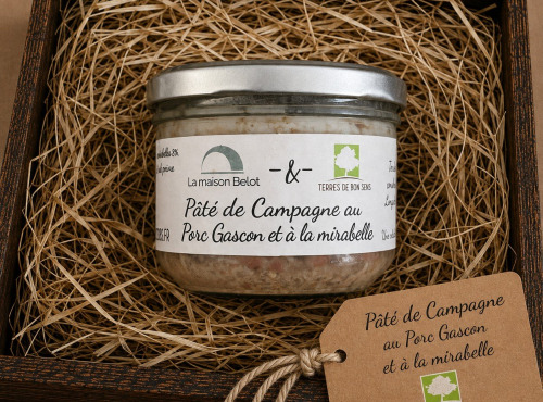 Terres de Bon Sens - Pâté de campagne au porc gascon et mirabelle 180g
