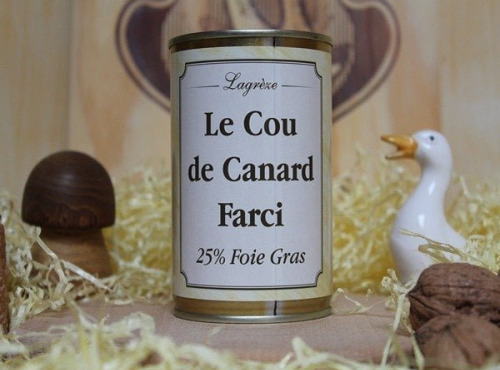 Lagreze Foie Gras - Le Cou de Canard Farci au Foie Gras 25% 12x400g
