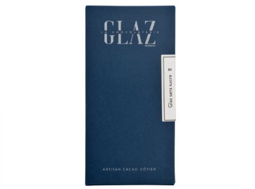 Glaz la chocolaterie de la presqu’île - Tablette chocolat noir sans sucre 80%