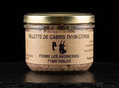 Ferme les Avoineries - Rillette de chevreau thym citron 180g