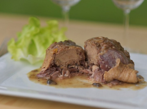 Maison Micouleau - Cuisse de canard farcie au foie gras 7% sauce aux morilles 380g