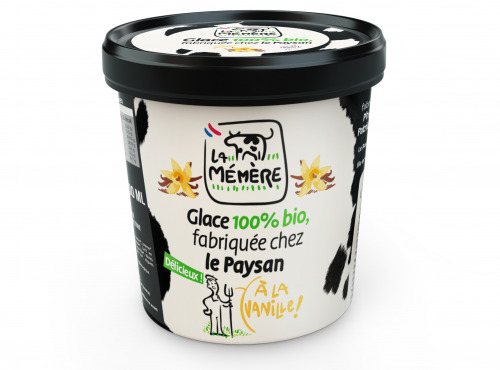 Les Glaces du Semnon - La Mémère - Glace à la vanille 100% bio 500ml X8