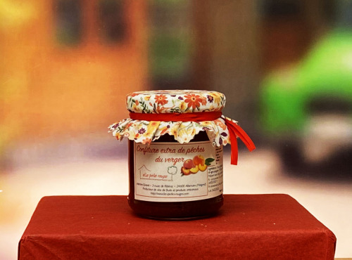 Les Perles Rouges - Confiture Extra De Pêches Du Verger