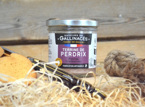 Terre de Gallie - Terrine de perdrix poivres cranberries