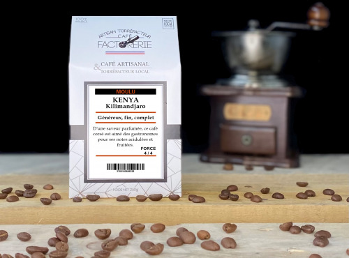 Cafés Factorerie - Café Kenya Kilimandjaro MOULU - 250g