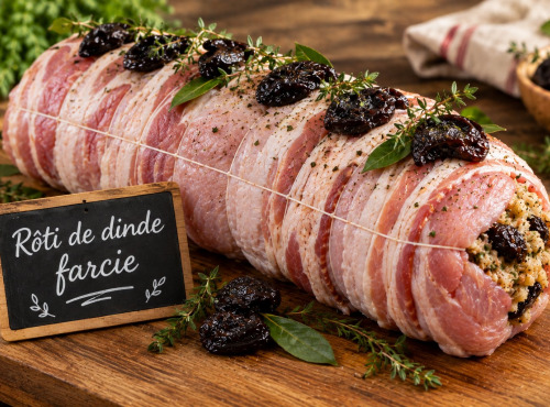 Ferme de la Paumerais - [Précommande] ROTI DE DINDE FARCI 2 KG