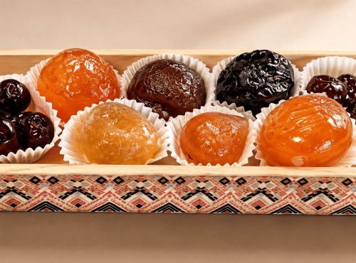 Nougats Laurmar - Coffret bois fruits confits glacés
