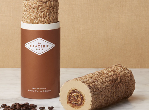 La Glacerie par David Wesmaël - Meilleur Ouvrier de France - Bûche glacée nomade " Café Opéra"