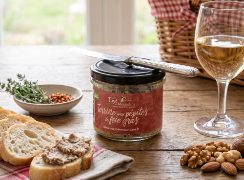 Le Tuyé de Mésandans - Terrine aux pépites de foie gras sans nitrite - 180g