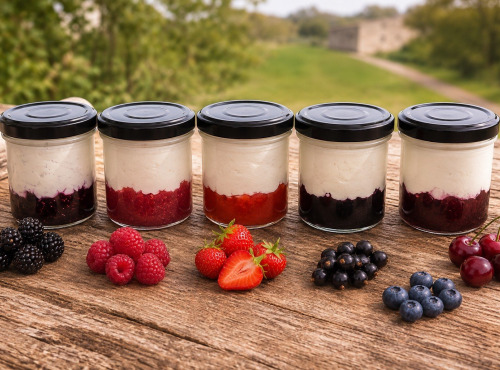 Gaec de l'Elanion - lot de 10 fromages blancs fruits rouge