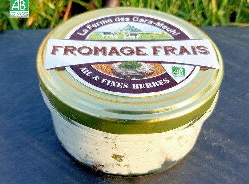 La Ferme des Cara-Meuh - Fromage frais ail et fines herbes BIO - 180g